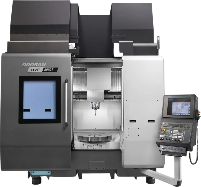 5-осевой фрезерный обрабатывающий центр ЧПУ DVF8000T, DOOSAN, Корея