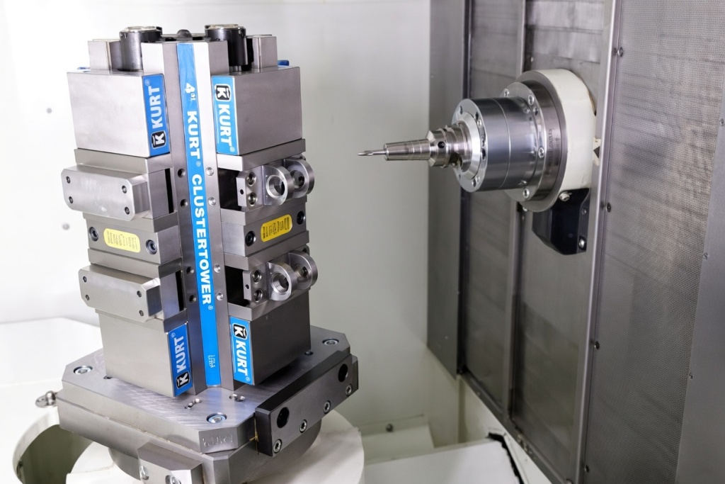 Многоместная оснастка KURT для ГФС станков с ЧПУ