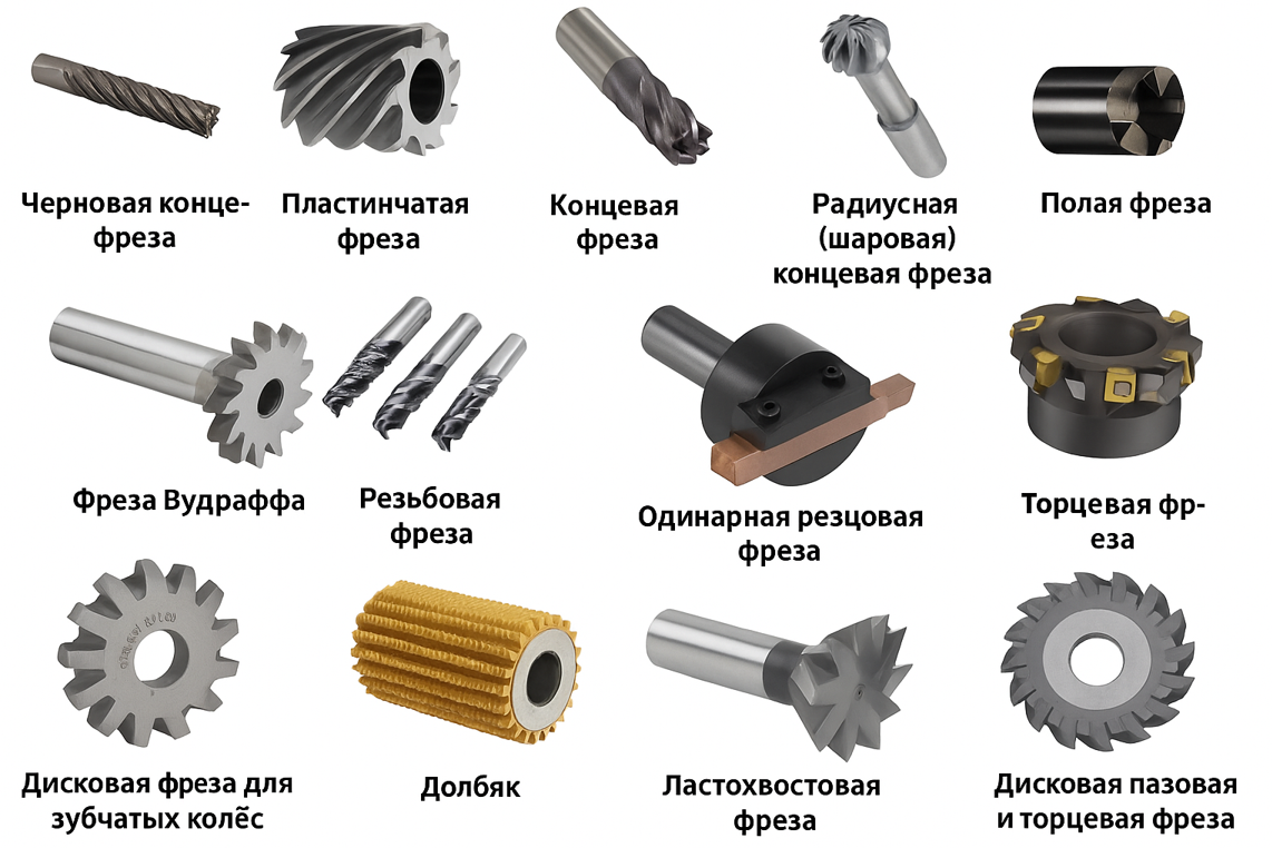 виды фрез