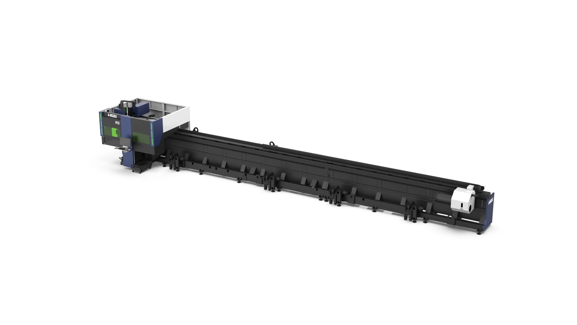 Оптоволоконный лазер для раскроя трубы R3R, HSG Laser, Китай
