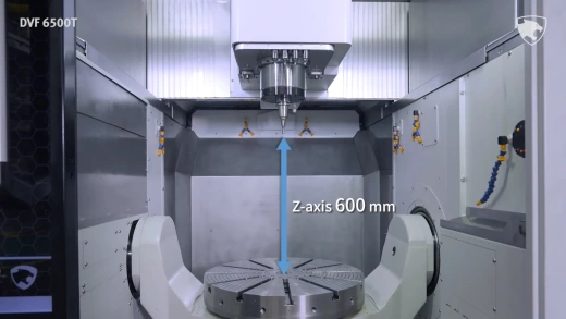 5-осевой фрезерный обрабатывающий центр ЧПУ DVF6500T, DOOSAN, Корея