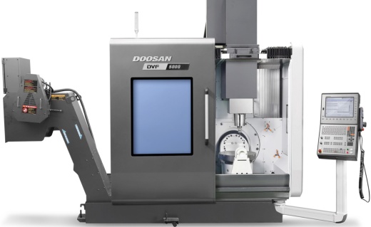 5-осевой фрезерный обрабатывающий центр ЧПУ DVF5000, DOOSAN, Корея